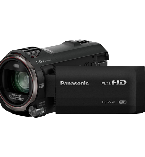 Panasonic HC-V770 HD Camcorder with Wireless Smartphone Twin Video Capture